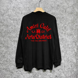 Amiri long sleeve shirts la limited art word printing