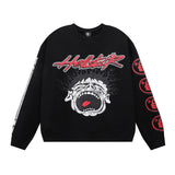 Hellstar Sweatshirt Autumn and Winter Smiley Kirin Arm Print