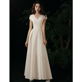 Women Party Dress Banquet Temperament Host Formal Dress (Ss0416)