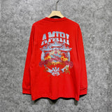 Amiri long sleeve shirts five-star rose printing
