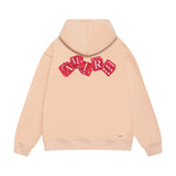 Amiri hoodie red dice printing