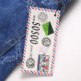 Mens Fashion Jeans Chain embroidery S8261#