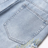 Mens Fashion Jeans Destroy embroidery thread balls 5720#