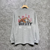 Amiri long sleeve shirts letter tiger printing