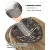 Women's Wigs Hollow Mesh Water Ripple Replacement Wig