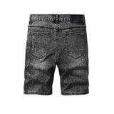 purple brand denim shorts