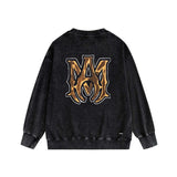 Amiri washed sweatshirt splashed paint bone print washed old
