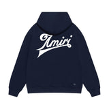 Amiri hoodie slanted letter printing