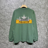 Amiri long sleeve shirts five-pointed star nameplate printing
