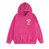 Amiri washed hoodie dice man printing distressed printing