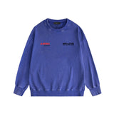 Amiri washed sweatshirt tv channel printing washed and distressed