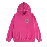 Amiri washed hoodie new arrivalletter logo washed distressed printing
