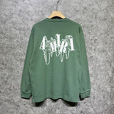 Amiri long sleeve shirts chain letter printing