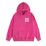 Amiri washed hoodie simple letter group washed distressed printing