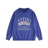 Amiri washed hoodie billboard printing washed and distressed