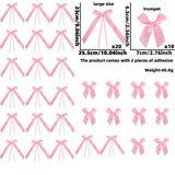 Themed Party Supplies Multicolor Polyester Bow Latte Wedding Birthday Party Decoration Pink Black Handmade Bow Pendant