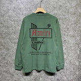Amiri long sleeve shirts letter sign printing