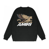 Amiri long sleeve shirts mottled pegasus printing