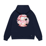 Amiri hoodie pink beach print