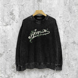 Amiri washed sweatshirt Yeman letter print washed old