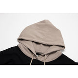 C.e hoodie autumn winter c.e patch color block terry hooded sweatshirt