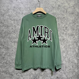 Amiri long sleeve shirts stroke five-pointed star printing