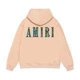 Amiri hoodie waist flower camouflage letterprinting
