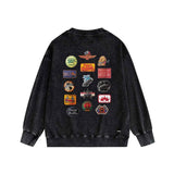 Amiri washed sweatshirt multi-chapter printing washed and distressed
