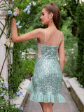 Women Dresses Fashionable Sequins Temperament Banquet Gown (Hwfs0410)