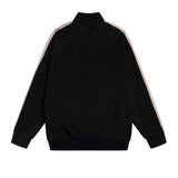 Palm Angels Sweatshirts Suit Striped Color Matching Sports Suit Loose Casual Suit