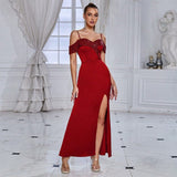 Women Dresses Elegant Fashion Social Banquet Dress (HWFS0410)