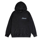 Amiri washed hoodie AMIRI large washed old print