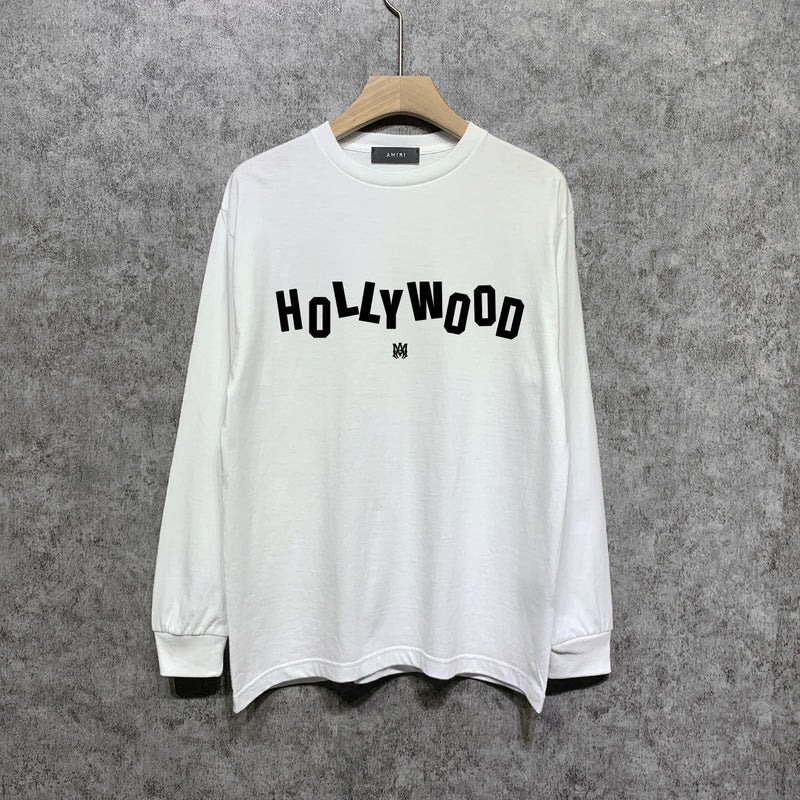 Amiri long sleeve shirts hollywood letterprinting