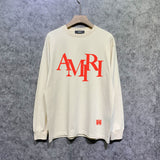 Amiri long sleeve shirts with overlapping letter foam printing