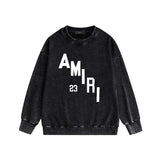 Amiri washed sweatshirt ladder text print washed old