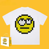 Drew T Shirts Short Sleeve T-shirt Smiley Face Letter Print