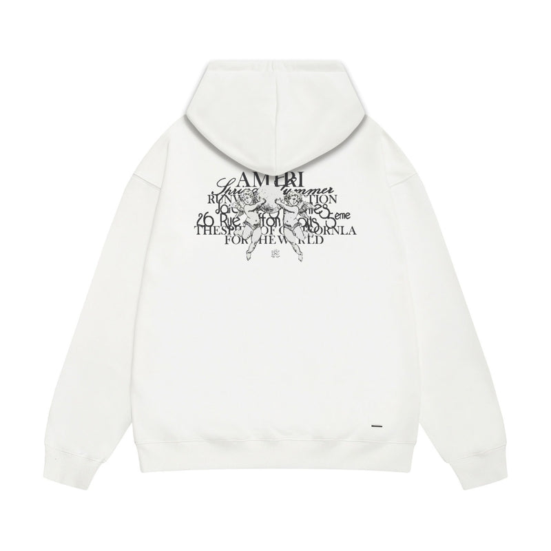 Amiri hoodie letter angel ball print