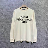 Amiri long sleeve shirts hollywood font printing