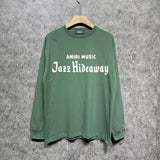 Amiri long sleeve shirts music letterprinting