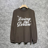 Amiri long sleeve shirts cloud letterprinting