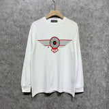 Amiri long sleeve shirts flying eagle wings patch printing