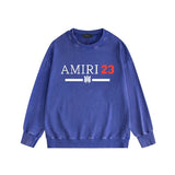 Amiri washed sweatshirt red font print washed old