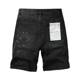 purple brand denim shorts