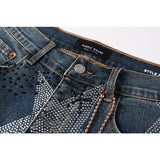purple brand denim shorts