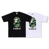 Bathing Ape T Shirt Spring Summer Forest Camouflage Ape Man Letter Print Pattern Short Sleeve T-Shirt