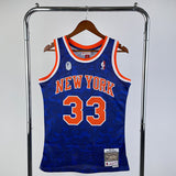 NBA Jerseys BAPE × M & N jersey, Knicks, blue 33
