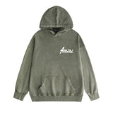 Amiri washed hoodie pure letter distressed printing