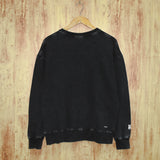 Amiri washed sweatshirt all gray overlapping letterprinting washed and distressed