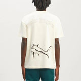 Palm Angels T Shirts Sketch Break Shark Alphabet Short Sleeve T-Shirt