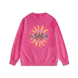 Amiri washed sweatshirt colored sun print washed old